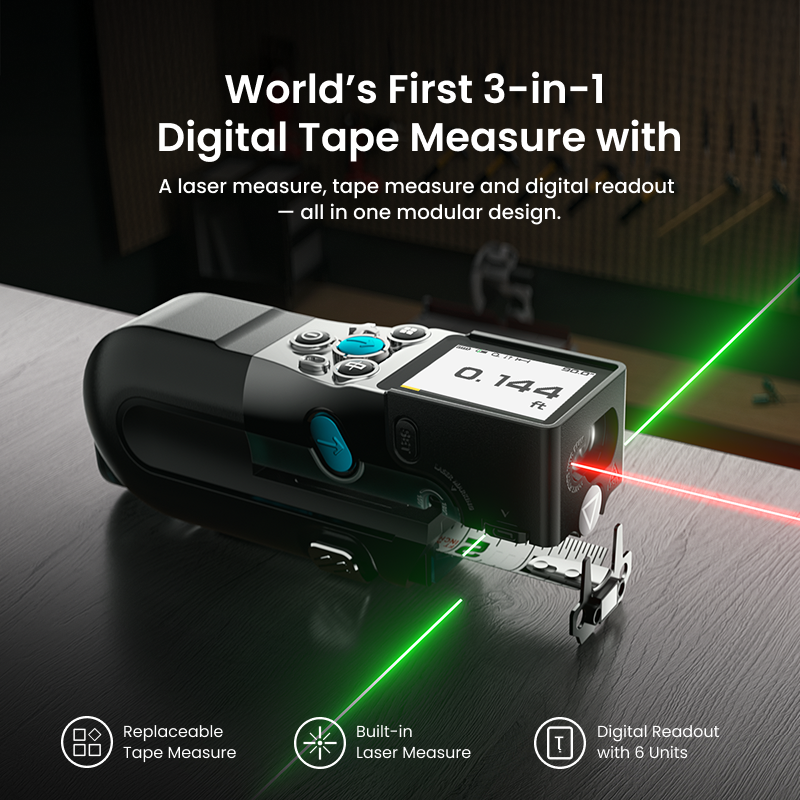 XTAPE1 Digital Tape Measure with Laser
