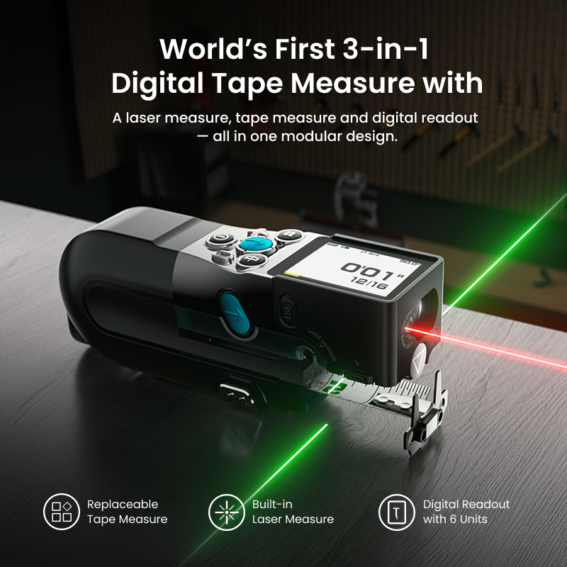 XTAPE1 Digital Tape Measure with Laser
