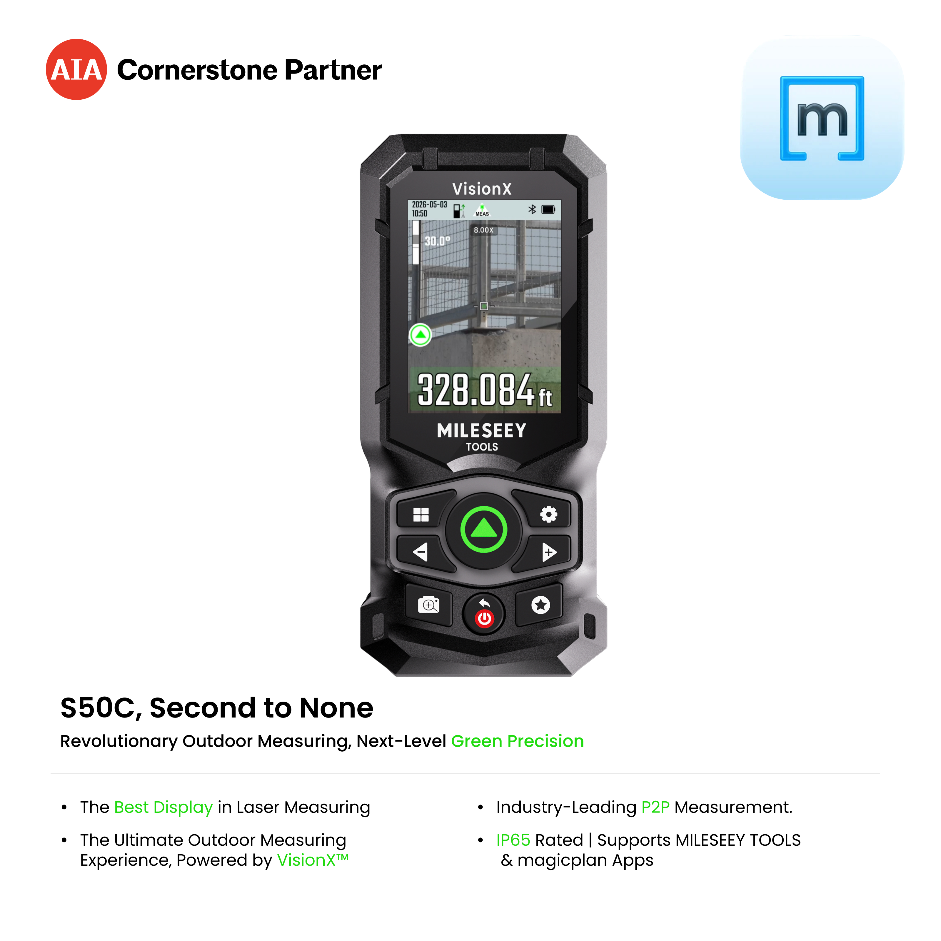 MILESEEY S50C Green Laser Measure with Camera – Mileseey Tools