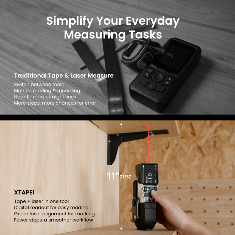 XTAPE1 Digital Tape Measure with Laser