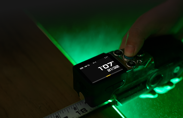 MILESEEY XTAPE1 OptiTracking digital tape measurement in low light