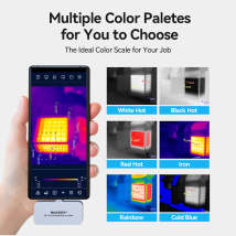 Mileseey TR256i Compact Thermal Imaging Camera for Phone Color Plaetes